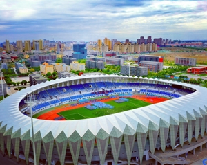 武威體育場(chǎng)鳥(niǎo)瞰圖