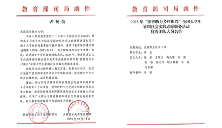 喜報(bào)！武威職業(yè)技術(shù)大學(xué)“推普助力·鄉(xiāng)村振興”暑期社會(huì)實(shí)踐團(tuán)隊(duì)獲評(píng)全國優(yōu)秀團(tuán)隊(duì)